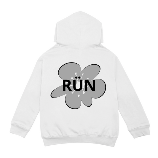 Hoodie RÜN blanca