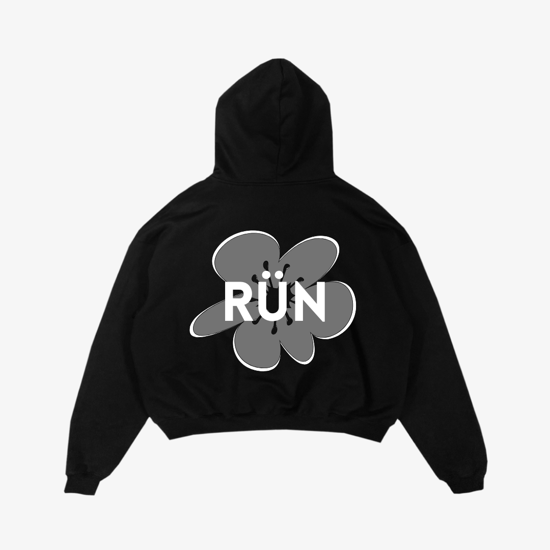 hoodie RÜN negra